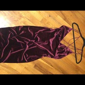 Medium burgundy velvet dress size 6